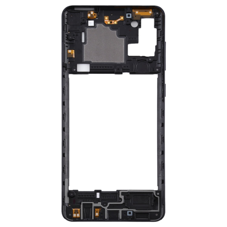 Replacement Black Middle Frame Bezel Plate for Samsung Galaxy A21s - Quality Checked Part