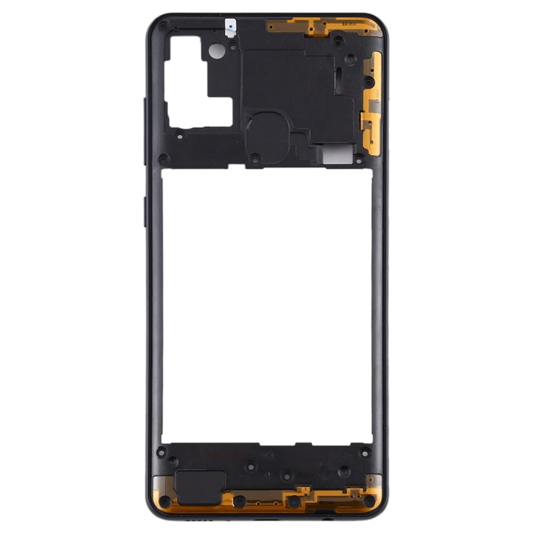 Replacement Black Middle Frame Bezel Plate for Samsung Galaxy A21s - Quality Checked Part