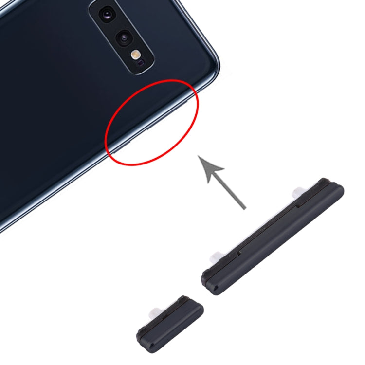 Samsung Galaxy S10e Power & Volume Control Button Replacement (Black) - Perfect Fit & Quality Checked