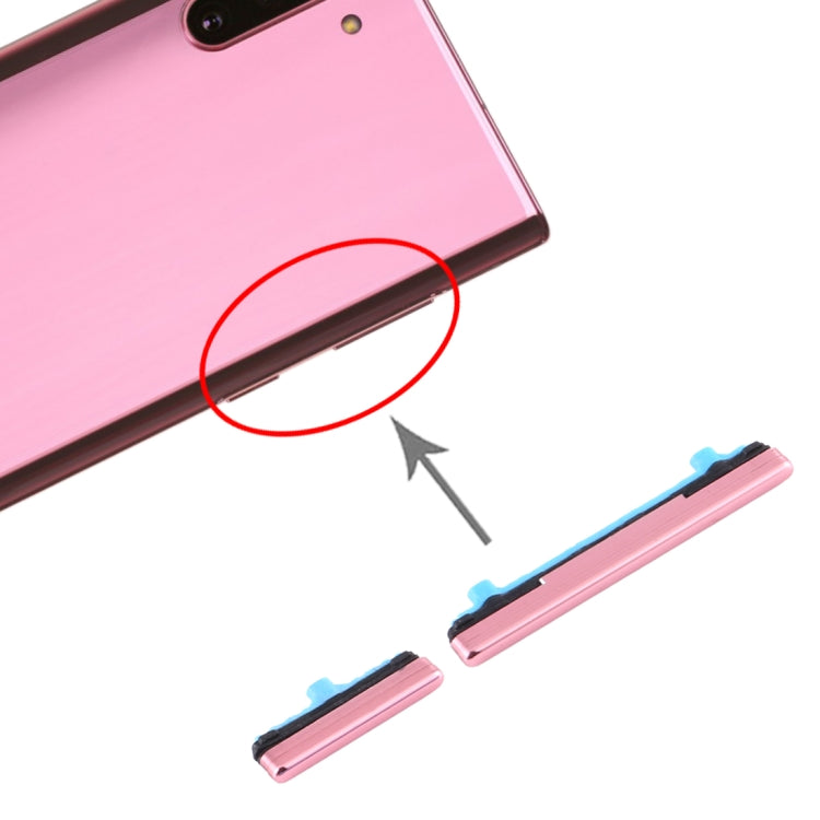 Samsung Galaxy Note10 Replacement Power & Volume Control Buttons (Pink) - Compatible & Fully Tested