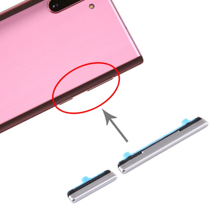 Samsung Galaxy Note10 Replacement Power & Volume Control Buttons (Silver) - Compatible & Fully Functional