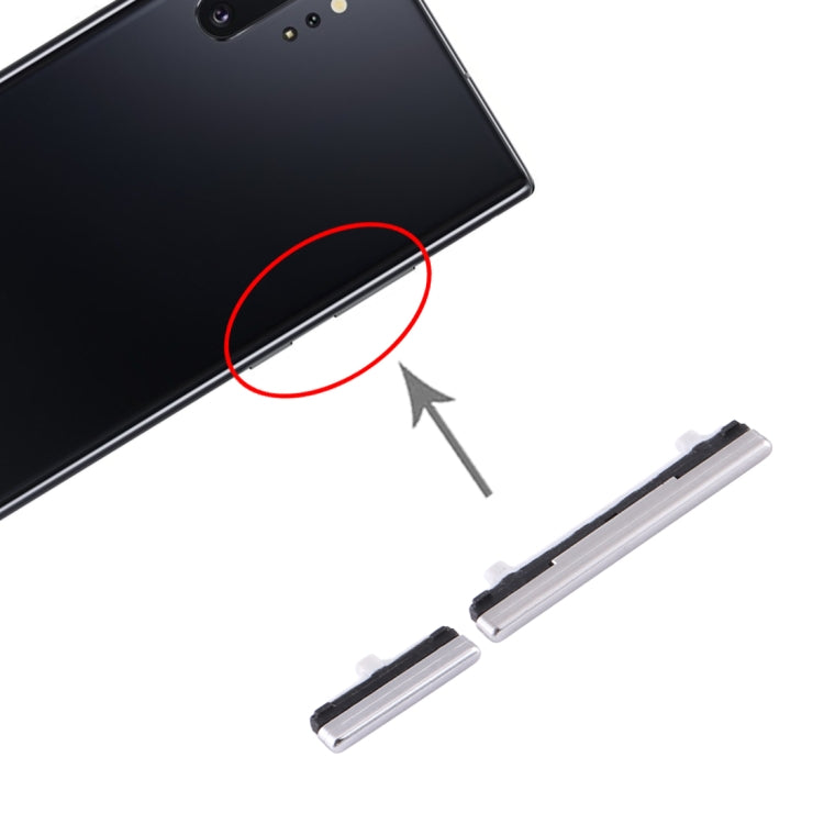 Samsung Galaxy Note10+ Replacement Power & Volume Control Buttons (Silver) - New, Fully Tested Component