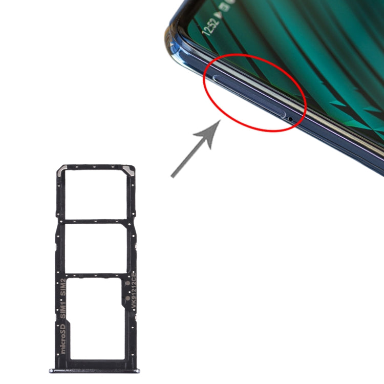 Samsung Galaxy A51 / A515 SIM Card Tray + Micro SD Card Tray (Black) - Replacement Parts for Your Device