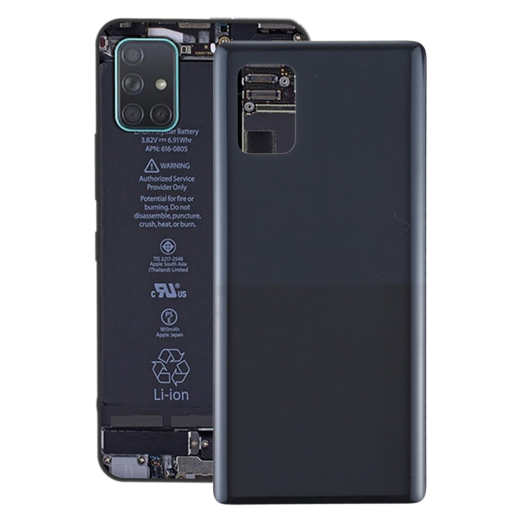 Replacement Back Cover for Samsung Galaxy A71 5G (SM-A716) - Black Battery Housing Cover