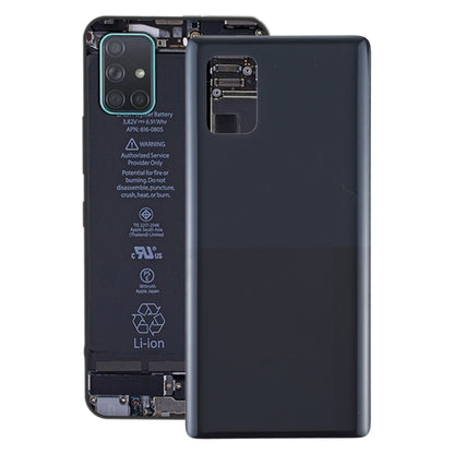 Replacement Back Cover for Samsung Galaxy A71 5G (SM-A716) - Black Battery Housing Cover