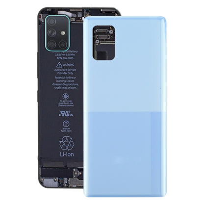 Samsung Galaxy A71 5G SM-A716 Battery Back Cover Replacement (Blue) - Perfect Fit, Quality Checked