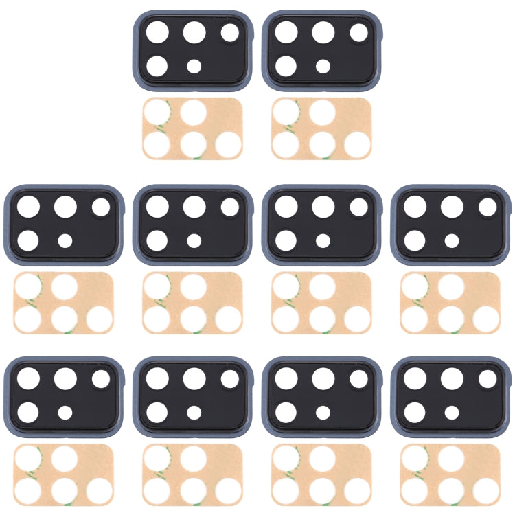 10pcs Black Camera Lens Cover Replacement for Samsung Galaxy A71 - Durable & Fully Compatible
