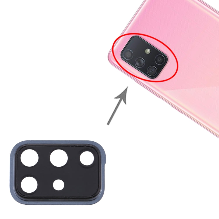 10pcs Black Camera Lens Cover Replacement for Samsung Galaxy A71 - Durable & Fully Compatible