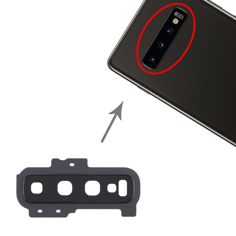 Samsung Galaxy S10+ Camera Lens Cover Replacement (10pcs, Black) - Professional Installation Recommended