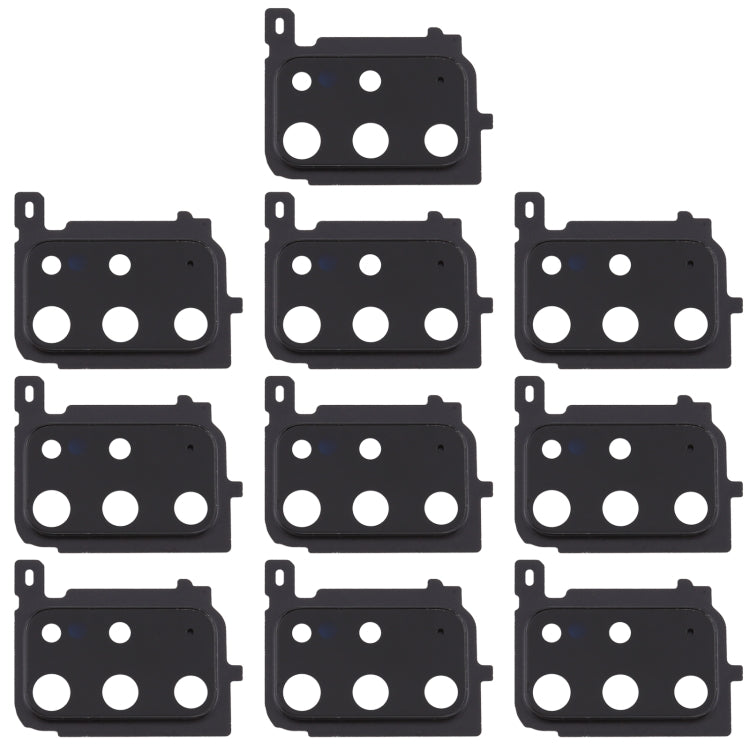 10pcs Black Camera Lens Covers for Samsung Galaxy S20+ - Replacement Parts for Perfect Fit and Function