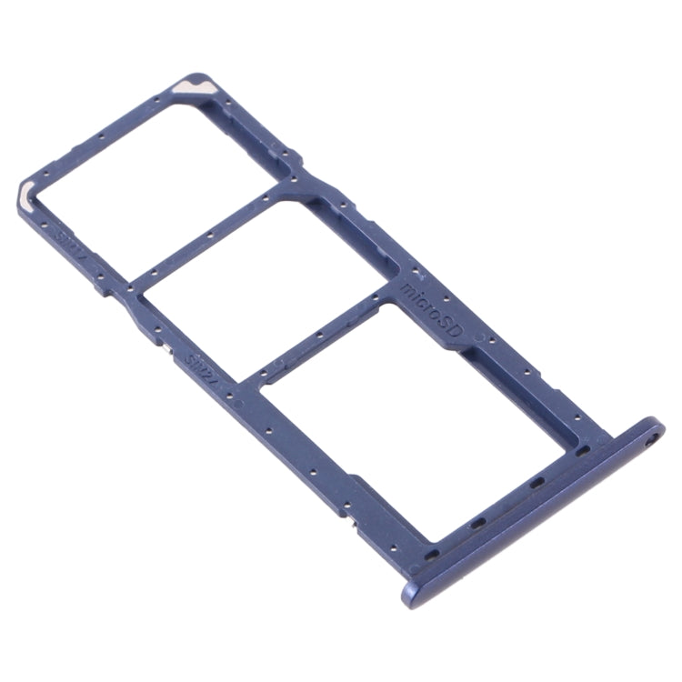 Samsung Galaxy A11 SM-A115 SIM Card Tray Set (Blue) - Includes SIM Card & Micro SD Card Tray Replacement