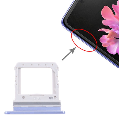 Blue SIM Card Tray for Samsung Galaxy Z Flip SM-F700 - Replacement Part for Perfect Fit and Functionality