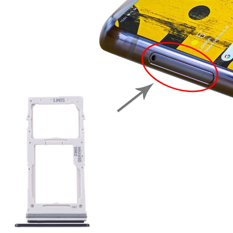 Samsung Galaxy Note 10 Lite SM-N770 SIM & Micro SD Card Tray Replacement (Black) - Perfect Fit