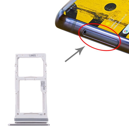 Samsung Galaxy Note 10 Lite SM-N770 SIM Card Tray + Micro SD Card Tray Replacement (Silver)