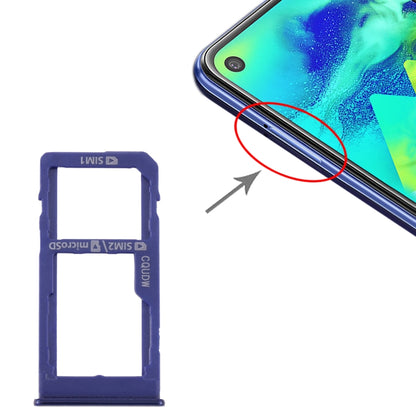 Samsung Galaxy M40 SM-M405 SIM Card Tray + Micro SD Card Tray (Dark Blue) - Replacement Part