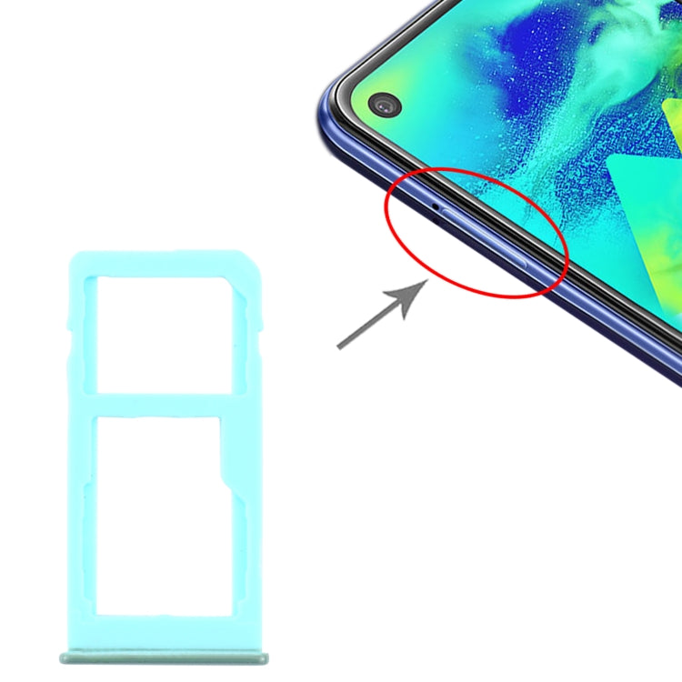 Samsung Galaxy M40 SM-M405 SIM Card Tray + Micro SD Card Tray (Baby Blue) - Replacement Part