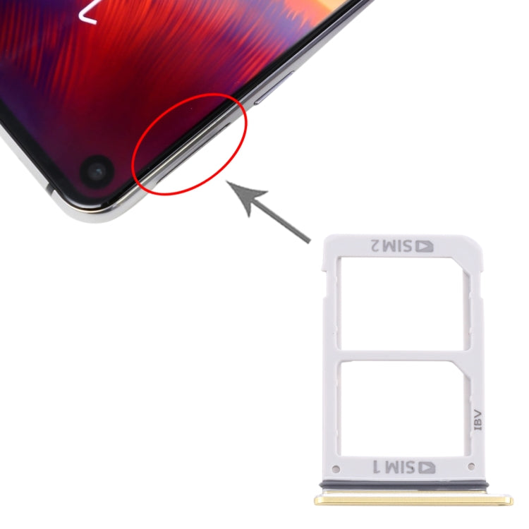 Samsung Galaxy A8s / A9 Pro (2019) SIM Card Tray + Replacement SIM Tray (Orange) - Compatible Parts