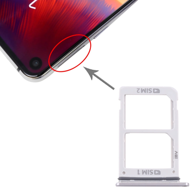 Samsung Galaxy A8s / A9 Pro (2019) SIM Card Tray Replacement + Tray - Silver