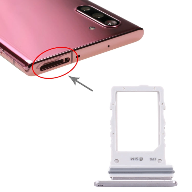 Samsung Galaxy Note10 5G SIM Card Tray Replacement (Silver) - Compatible, Checked & Fully Functional
