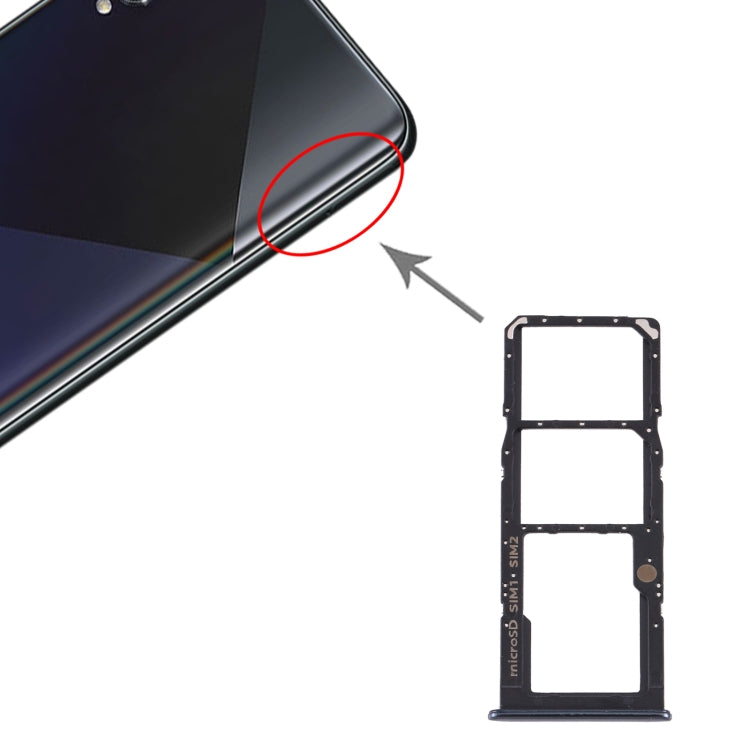 Samsung Galaxy A50s SM-A507 Black SIM Card Tray & Micro SD Card Tray Replacement - Quality Checked