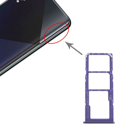 Samsung Galaxy A50s SM-A507 SIM Card Tray & Micro SD Card Tray Replacement (Purple)
