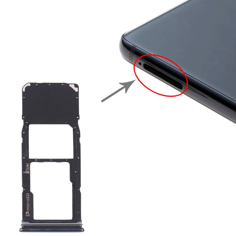 Samsung Galaxy A9 (2018) SM-A920 SIM & Micro SD Card Tray Replacement - Black