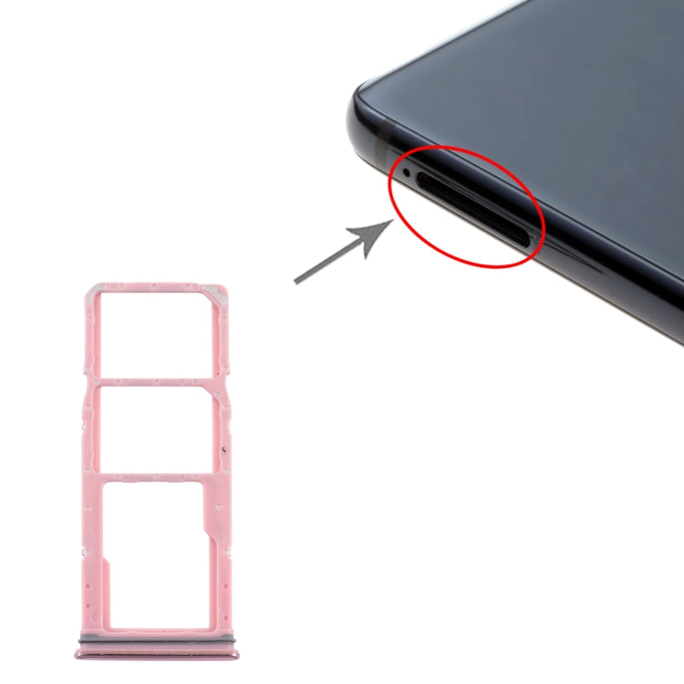 Pink SIM Card Tray Set for Samsung Galaxy A9 (2018) SM-A920 - Includes SIM & Micro SD Card Trays