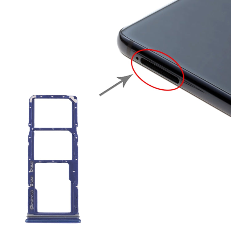 Samsung Galaxy A9 (2018) SM-A920 Blue SIM Card Tray + Micro SD Card Tray - Replacement Parts
