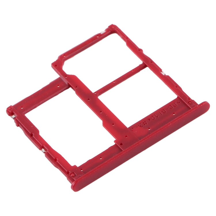 Samsung Galaxy A01 Core SM-A013 SIM Card Tray + Micro SD Card Tray Replacement (Red) - Compatible Parts