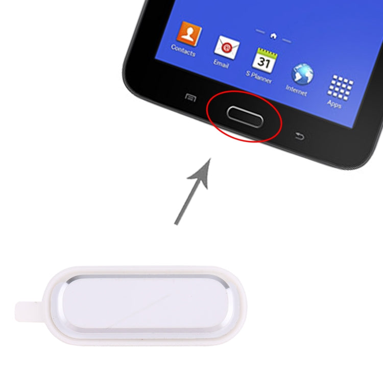 Replacement Home Key for Samsung Galaxy Tab 3 Lite 7.0 SM-T110/T111/T116 (White) - Quality Checked