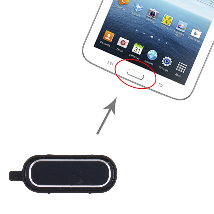 Samsung Galaxy Tab 3 7.0 Home Button Replacement (SM-T210/T211/T217) - Black, Fully Compatible