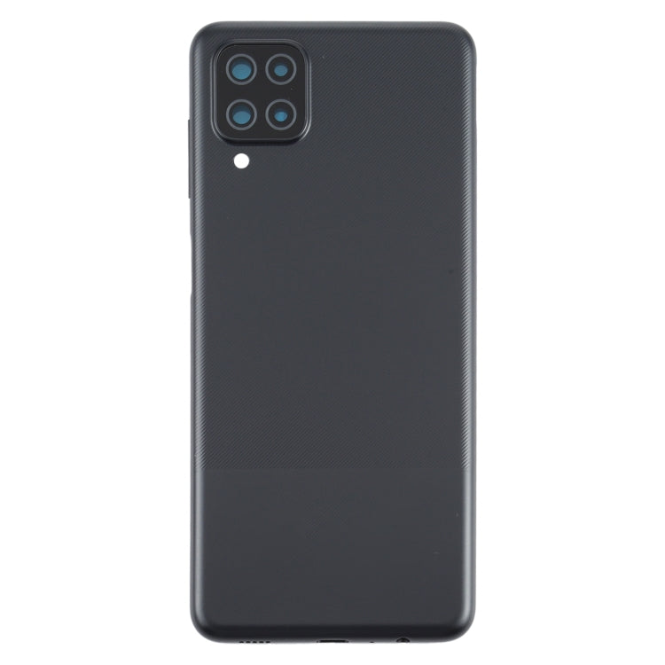 Samsung Galaxy A12 Black Battery Back Cover Replacement - Perfect Fit, Professional Installation Recommended