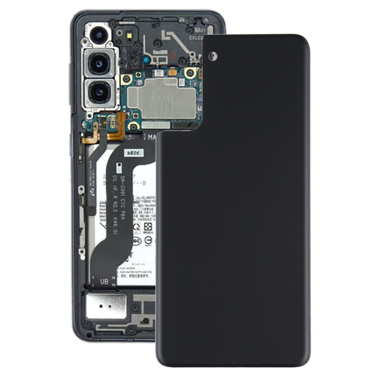 Black Back Cover Replacement for Samsung Galaxy S21+ 5G - Compatible, Professional Installation Recommended