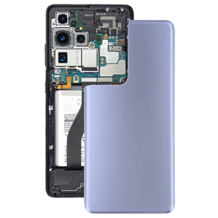 Purple Battery Back Cover for Samsung Galaxy S21 Ultra 5G - Compatible Replacement Part
