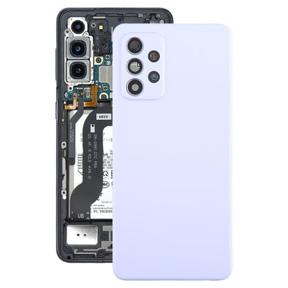 Purple Battery Back Cover with Camera Lens Frame for Samsung Galaxy A52 5G / A52 4G