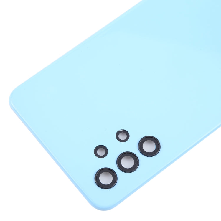 Samsung Galaxy A32 5G Back Cover Replacement (Blue) with Camera Lens Frame - Perfect Fit & Condition