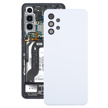 Samsung Galaxy A32 5G Battery Back Cover Replacement with Camera Lens Frame (White) - Professional Installation Recommended
