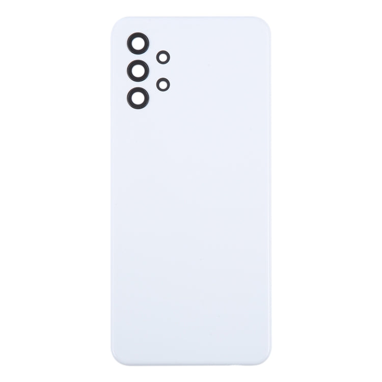 Samsung Galaxy A32 5G Battery Back Cover Replacement with Camera Lens Frame (White) - Professional Installation Recommended
