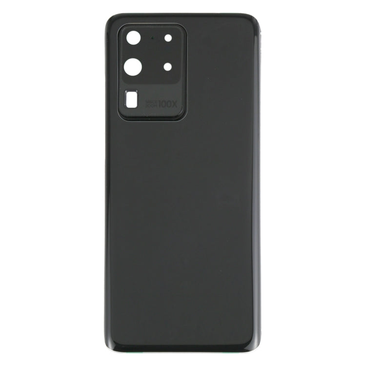 Samsung Galaxy S20 Ultra Battery Back Cover with Camera Lens Frame Replacement (Black) - Quality Checked