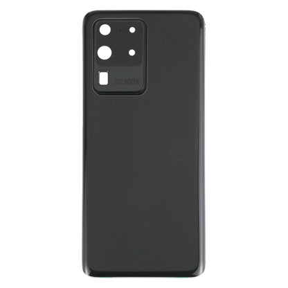 Samsung Galaxy S20 Ultra Battery Back Cover with Camera Lens Frame Replacement (Black) - Quality Checked