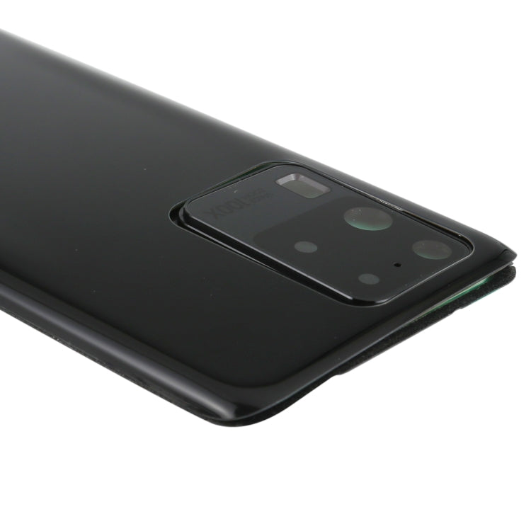 Samsung Galaxy S20 Ultra Battery Back Cover with Camera Lens Frame Replacement (Black) - Quality Checked