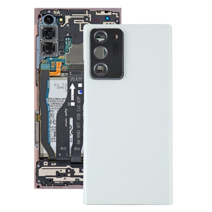 Samsung Galaxy Note20 Ultra White Battery Back Cover with Camera Lens Frame - Replacement Housing