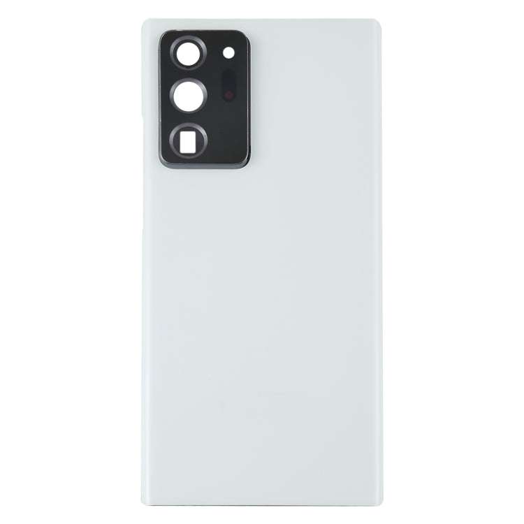 Samsung Galaxy Note20 Ultra White Battery Back Cover with Camera Lens Frame - Replacement Housing