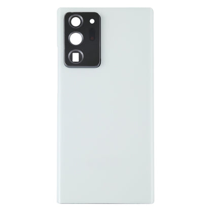 Samsung Galaxy Note20 Ultra White Battery Back Cover with Camera Lens Frame - Replacement Housing