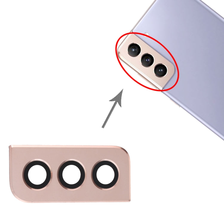 Gold Camera Lens Cover Replacement for Samsung Galaxy S21+ 5G - Perfect Fit, Professional Installation Recommended