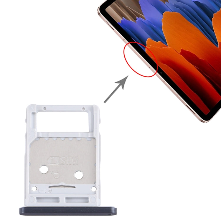Samsung Galaxy Tab S7 SIM Card Tray & Micro SD Card Tray (SM-T870/T875) - Replacement Part (Black)