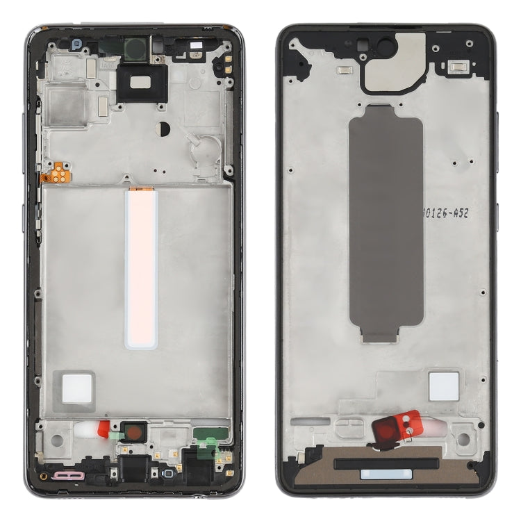 Samsung Galaxy A52 Black Middle Frame Bezel Plate Replacement - Quality Checked Part for Device Repair
