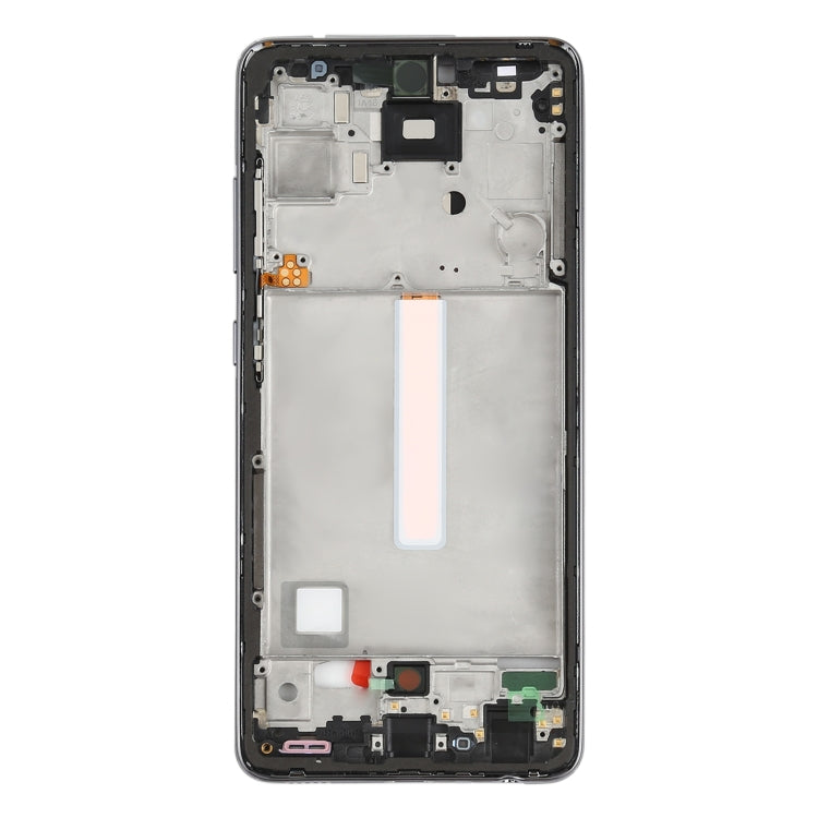 Samsung Galaxy A52 Black Middle Frame Bezel Plate Replacement - Quality Checked Part for Device Repair