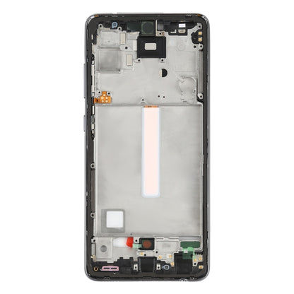 Samsung Galaxy A52 Black Middle Frame Bezel Plate Replacement - Quality Checked Part for Device Repair