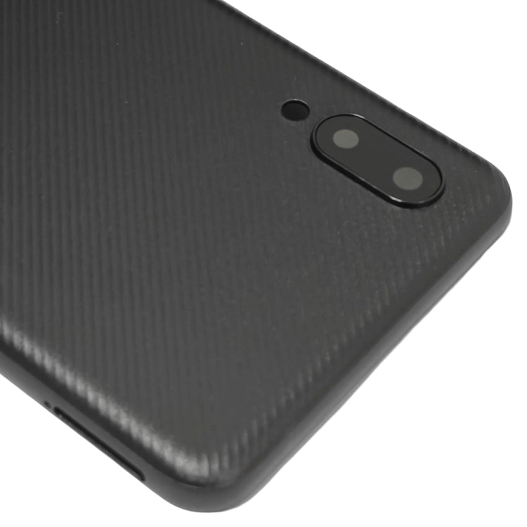 Samsung Galaxy A02 Back Cover Replacement with Camera Lens Frame (Black) - Perfect Fit & Quality Assured
